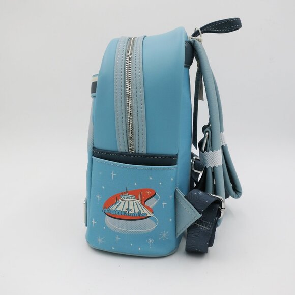 Disney Parks x Loungefly Tomorrowland Mini Backpack 2024 Disneyland NWT - Picture 2 of 16